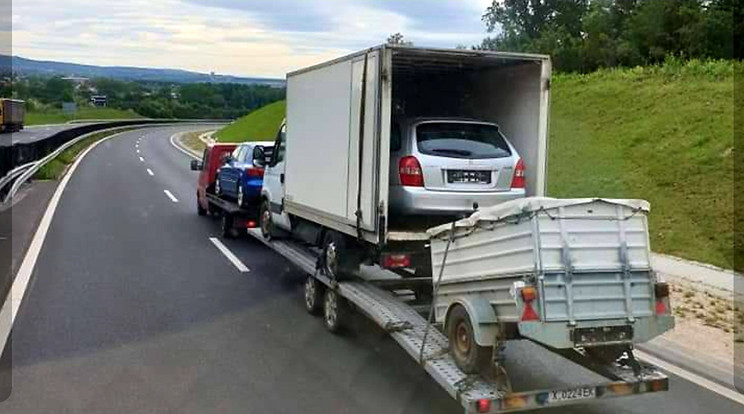 Csak a szerencsén múlott, hogy a bolgár sofőr nem okozott egy durva balesetet / Fotó: Blikk olvasóriporter