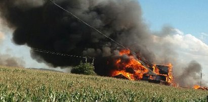 Wielki pożar na Opolszczyźnie! Strażakom zabrakło wody