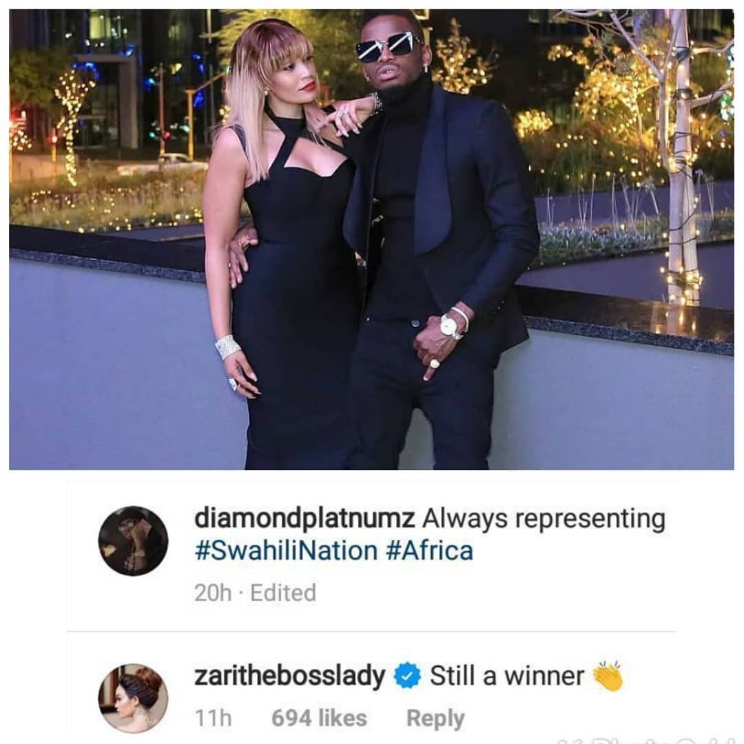 Zari Hassan’s reaction aft­­­­­er Diamond failed to win at BET Awards (Screenshot)