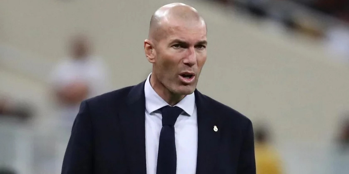 Trener Realu Zinedine Zidane