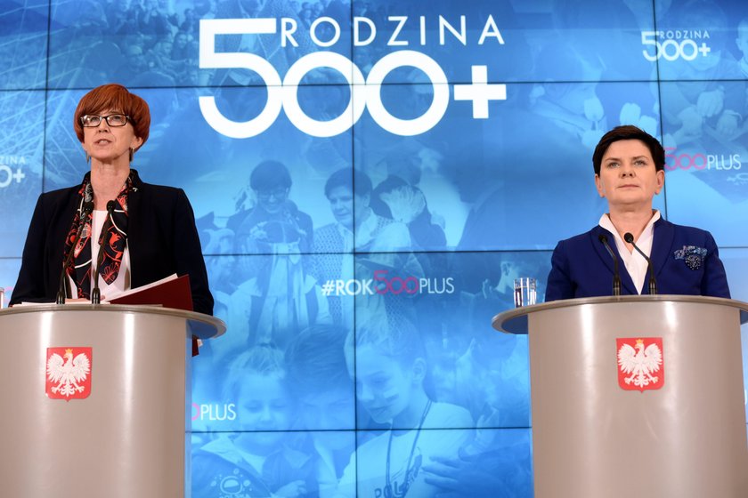 Minister Elżbieta Rafalska i premier Beata Szydło