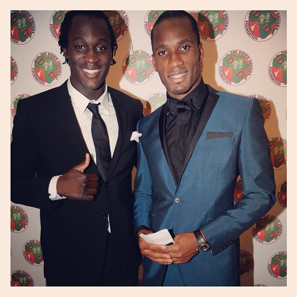 Didier Drogba i Romelu Lukaku /fot. screen web.stagram Didier Drogba