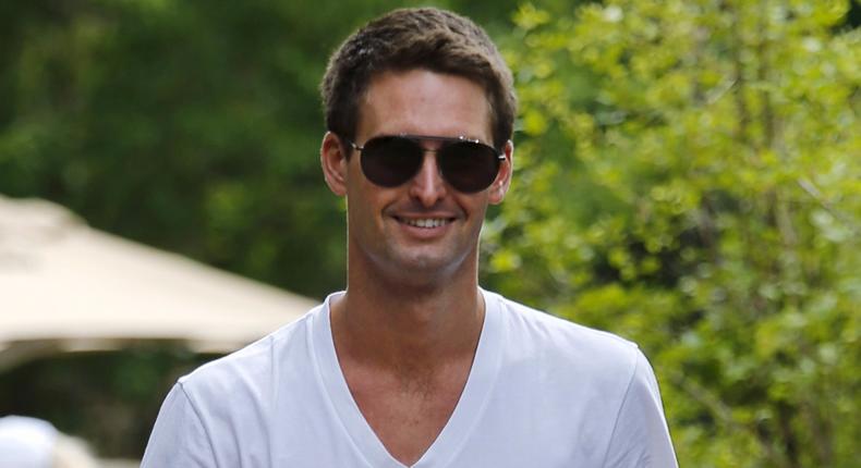 Snap CEO Evan Spiegel prefers Tom Ford sunglasses.