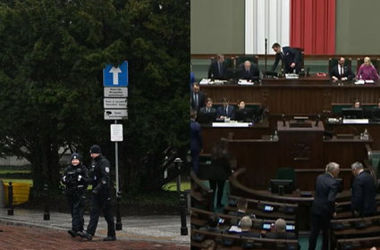 Policja przed Sejmem. A na sali obrad? Zaskoczenie