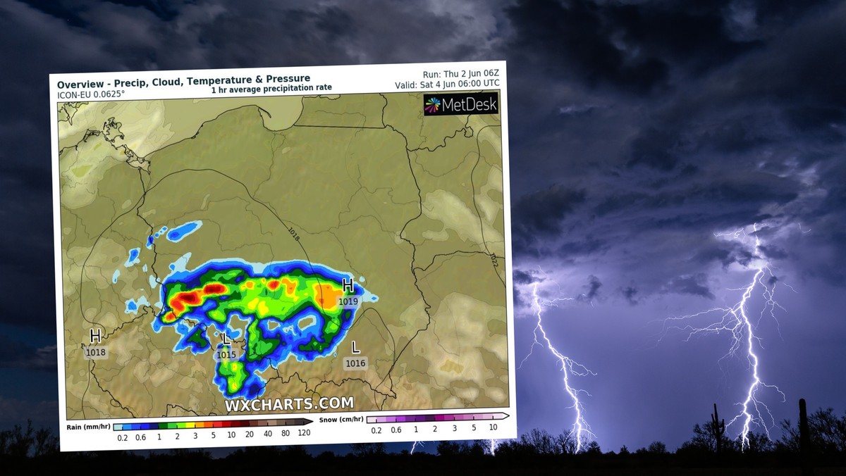 Pogoda na piątek, 3 czerwca. W dzień pogodnie, a w nocy nadejdą burze i ulewy