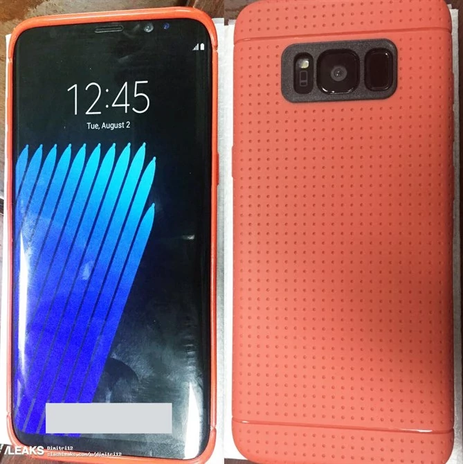 Samsung Galaxy S8 w zewnętrznej obudowie