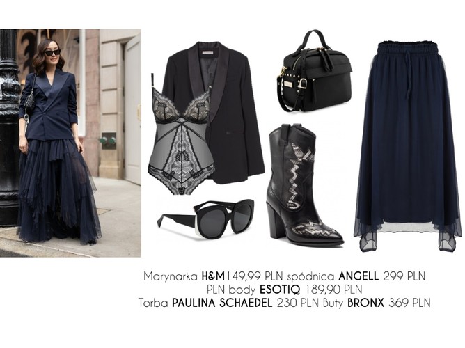 STYLIZACJE z tiulową spódnicą