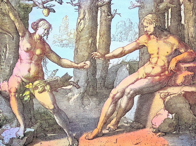 Adam i Eva, ilustracija