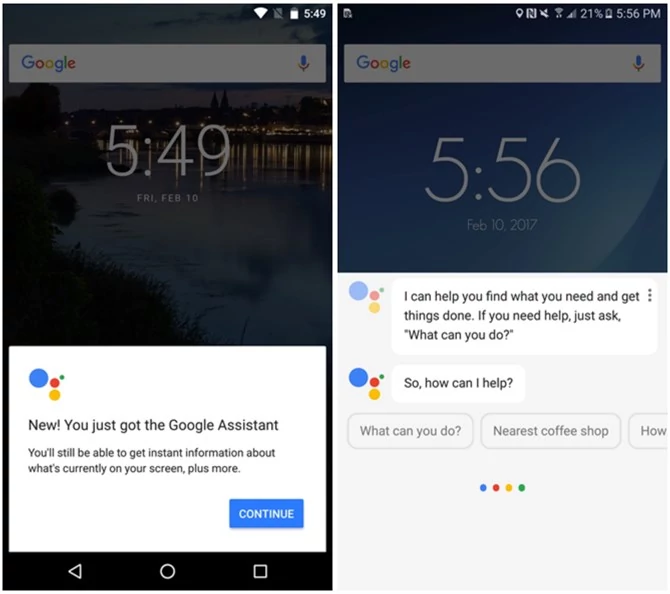 Google Assistant aktywowany na smartfonach, które nie są Pixelami
