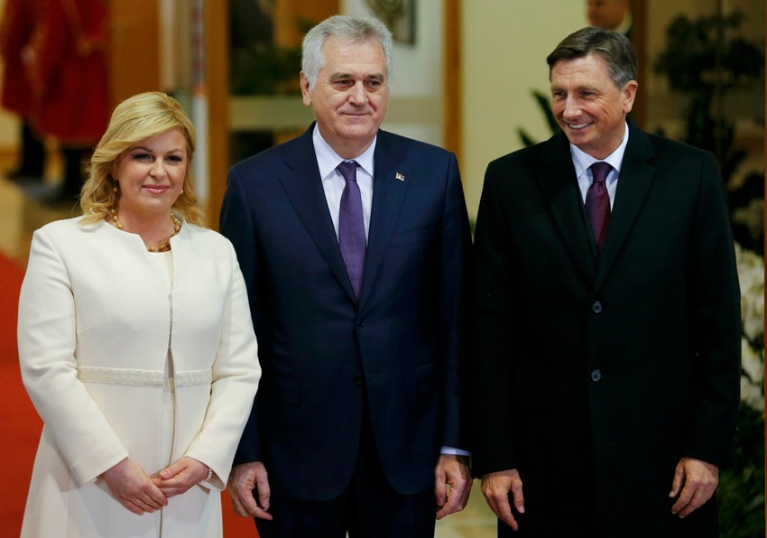 Kolinda Grabar Kitarović, Tomislav Nikolić i Borut Pahor