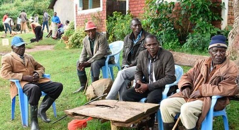 Relatives and friends of the late Christopher Koech, a teacher at Nabakholo Primary School in Kakamega County in Kaptebee Location, Turbo of Uasin Gishu County on July 18, 2022. Image courtesy of Jared Nyataya | Nation Media Group