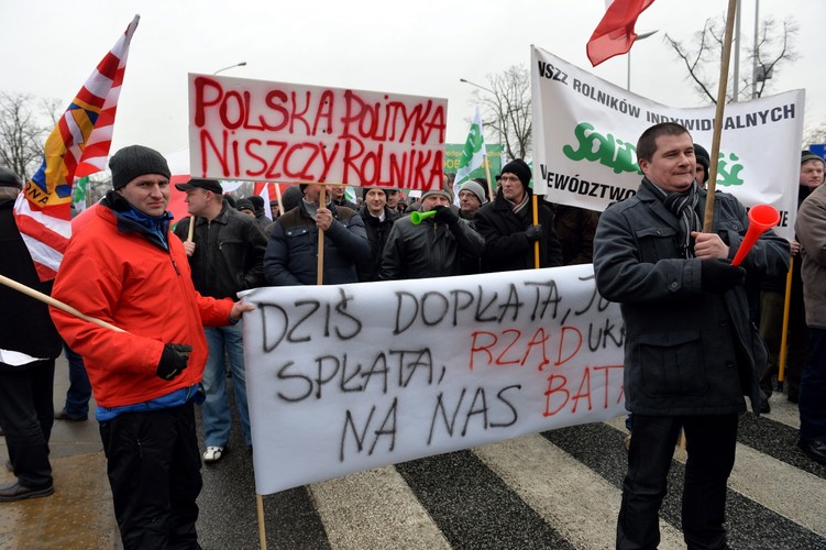 Protest rolników w Warszawie