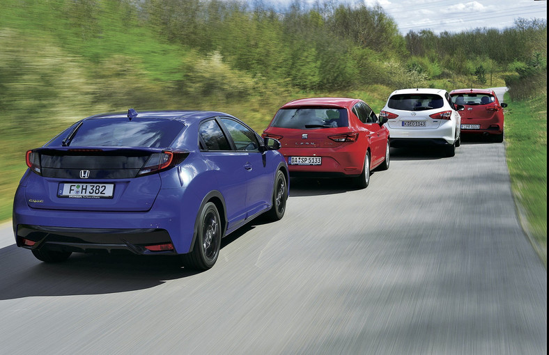 Porównanie: Honda Civic, Kia cee'd, Nissan Pulsar, Seat Leon