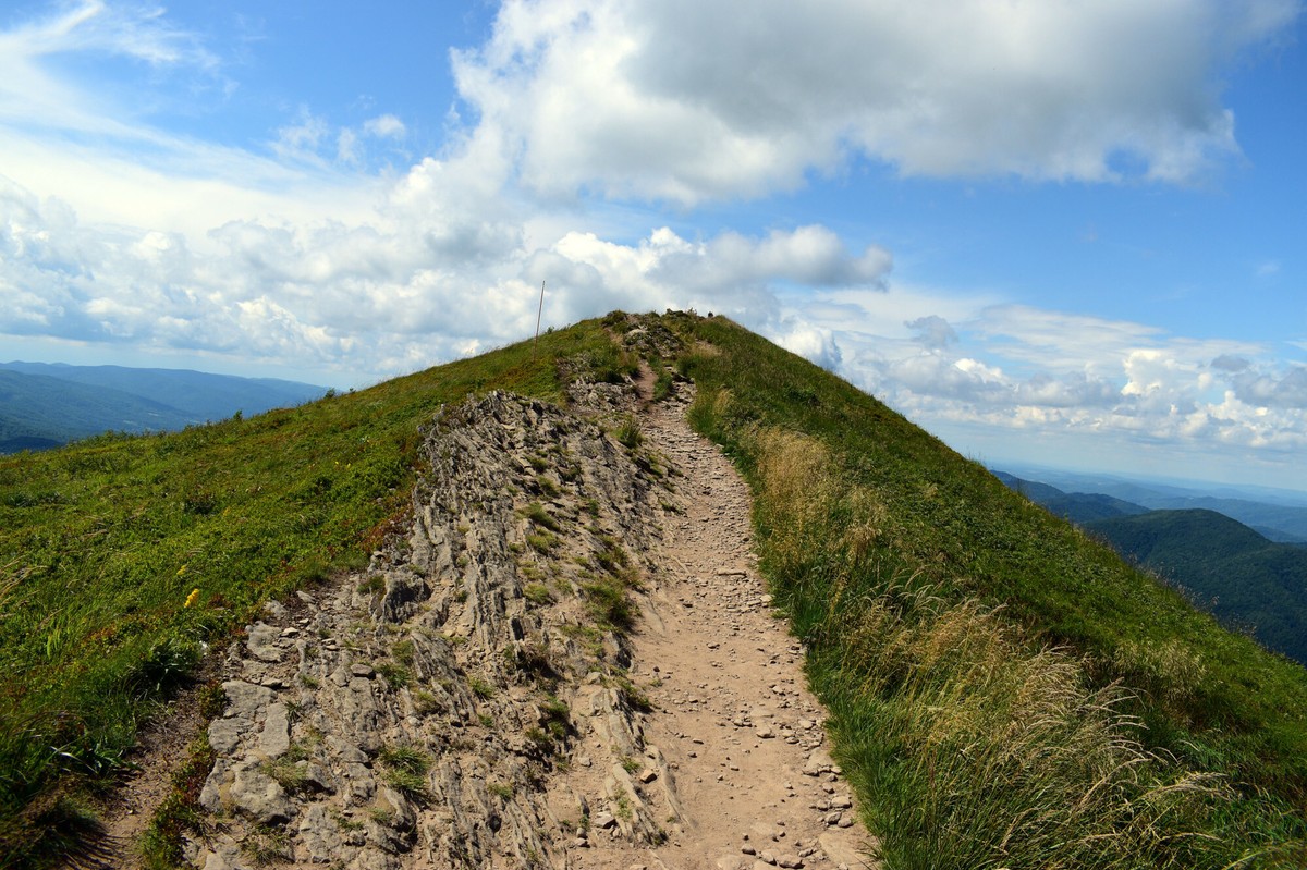 Turysci w Bieszczadach