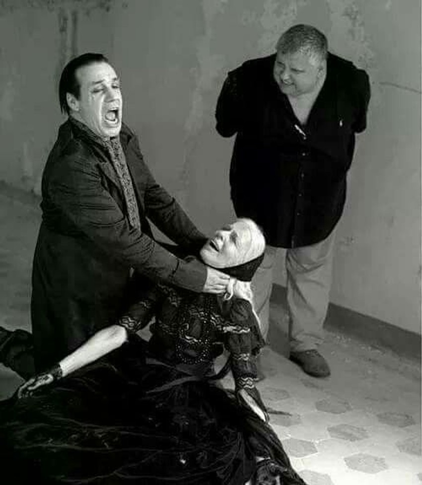 Zoran Bihać i Lindeman na snimanju jednog od video spotova