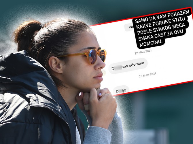 Olga Danilović izložena uvredljivim porukama na Instagramu foto: RAS kombo/ Ras Aleksandra Dimitrijević/ Danilovicolga/ Instagram stori/ 