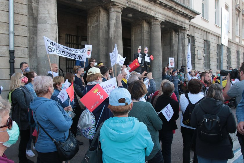 Protest mieszkańców Ujeściska