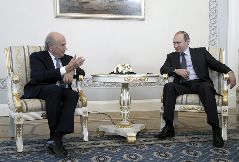 Władimir Putin i Joseph Blatter