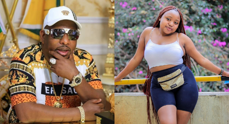 Mike Sonko and his daughter Sandra Mbuvi