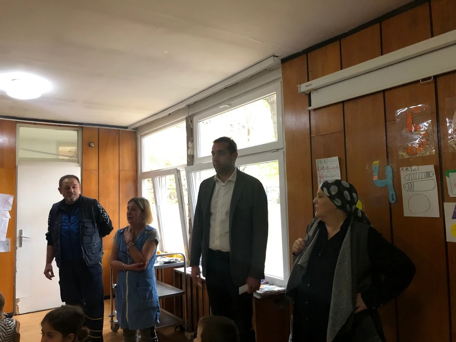 Slavko Gak u obilasku vrtića