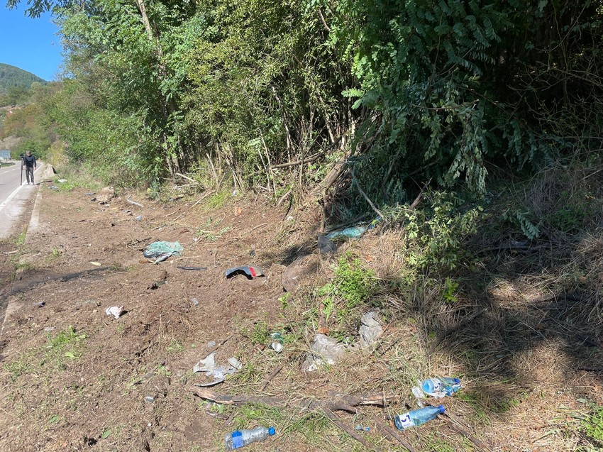 Mesto saobraćajne nesreće kod Ušća, Raška - Kraljevo