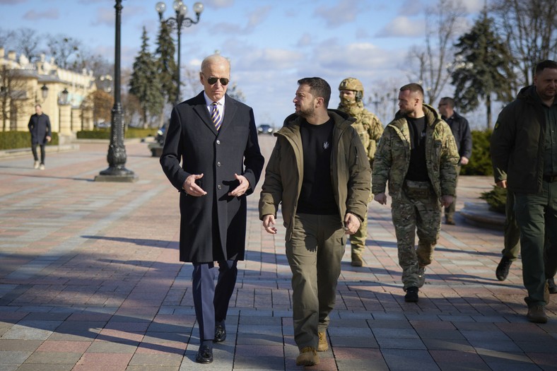 Prezydent Biden spotkał się w Kijowie z prezydentem Zełenskim