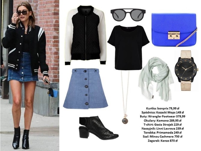 STYLIZACJE z kurtką typu bomber