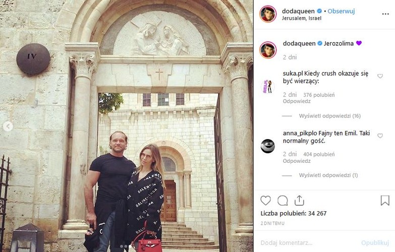 Doda i Emil Stępień w Jerozolimie