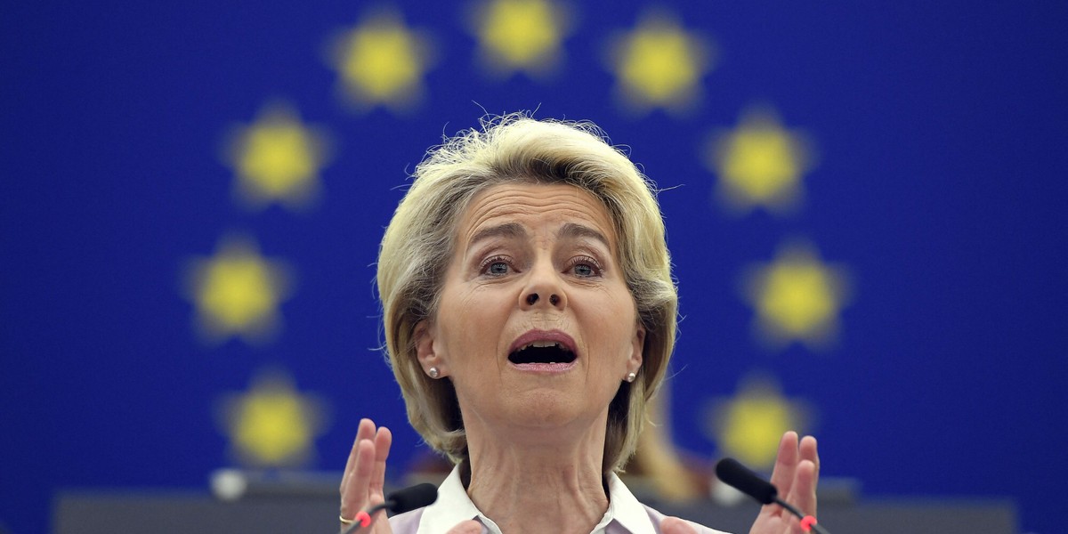 Przewodnicząca Komisji Europejskiej Ursula von der Leyen.