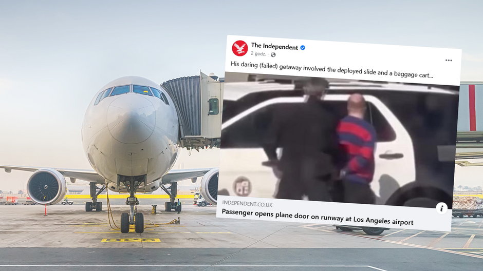 Pasażer został wkrótce zatrzymany (fot. screen z facebook.com/TheIndependentOnline)