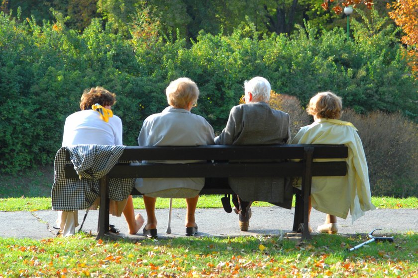 Seniors relaxing