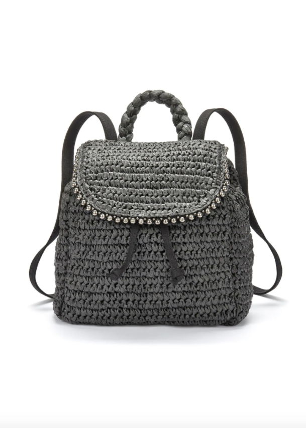 Sac à dos en paille de papier avec rivets de Lascana pour CHF 59.90, jelmoli-shop.ch