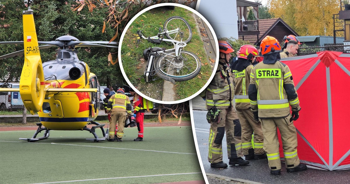 Zmarł rowerzysta potrącony przez ciężarówkę w Ząbkach. "Trwa ustalanie przyczyn"