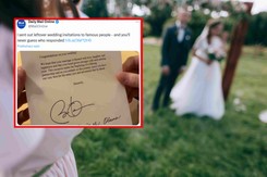 Zaprosiła na swój ślub sławnych ludzi. Odpowiedź ją zszokowała