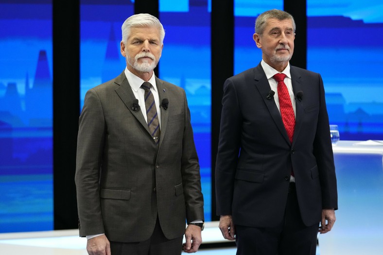 Petr Pavel i Andrej Babisz. Debata przedwyborcza. 2023 r.