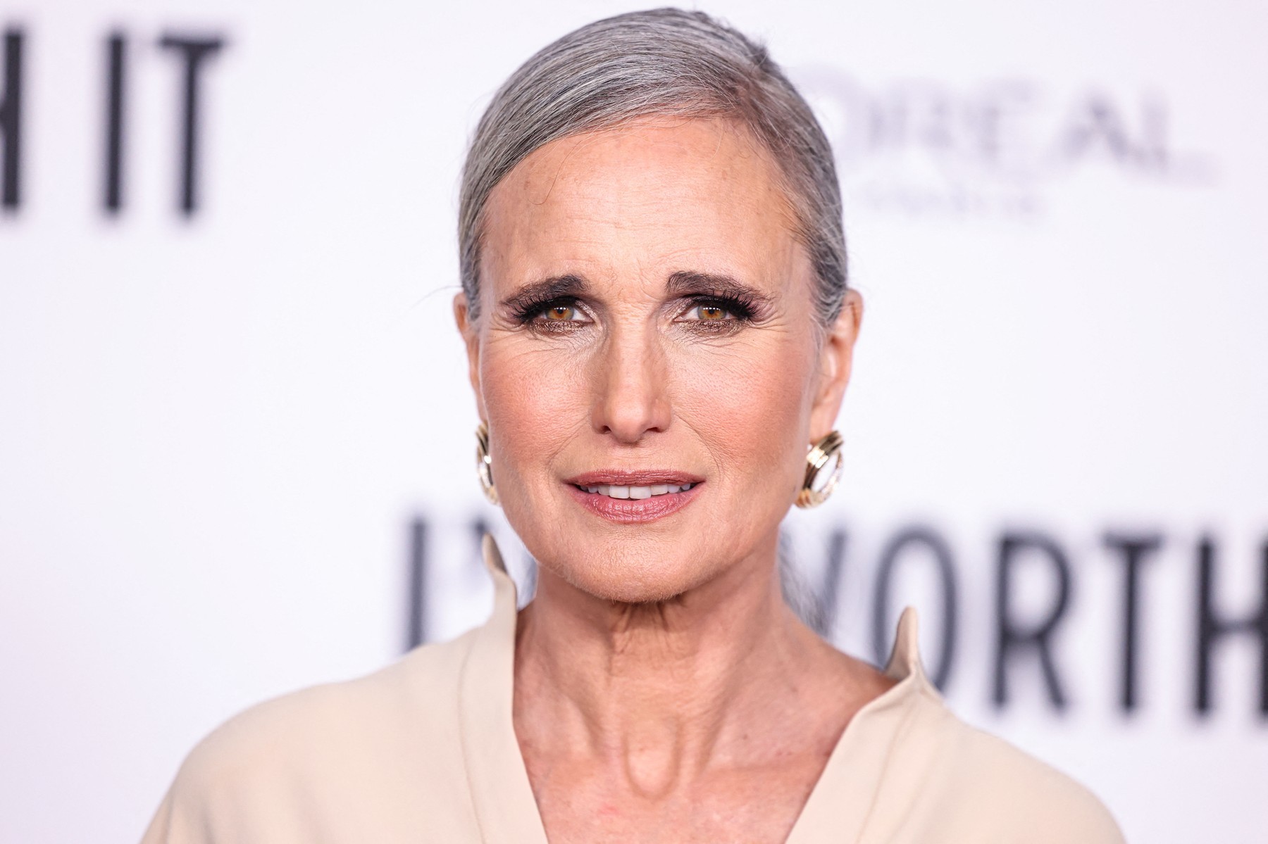 Americká herečka Andie MacDowell.