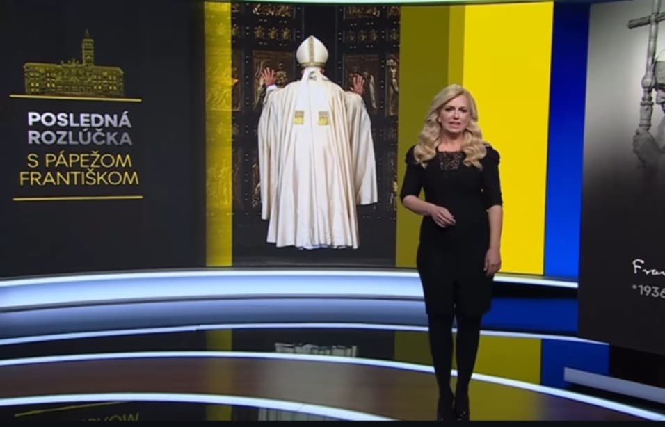 Zlatica Puškárová moderovala mimoriadnu reláciu k pohrebu pápeža Františka.