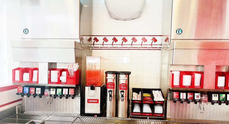 Look for lite pink lemonade and Cherry Coke at In-N-Out.Erin McDowell/Getty Images