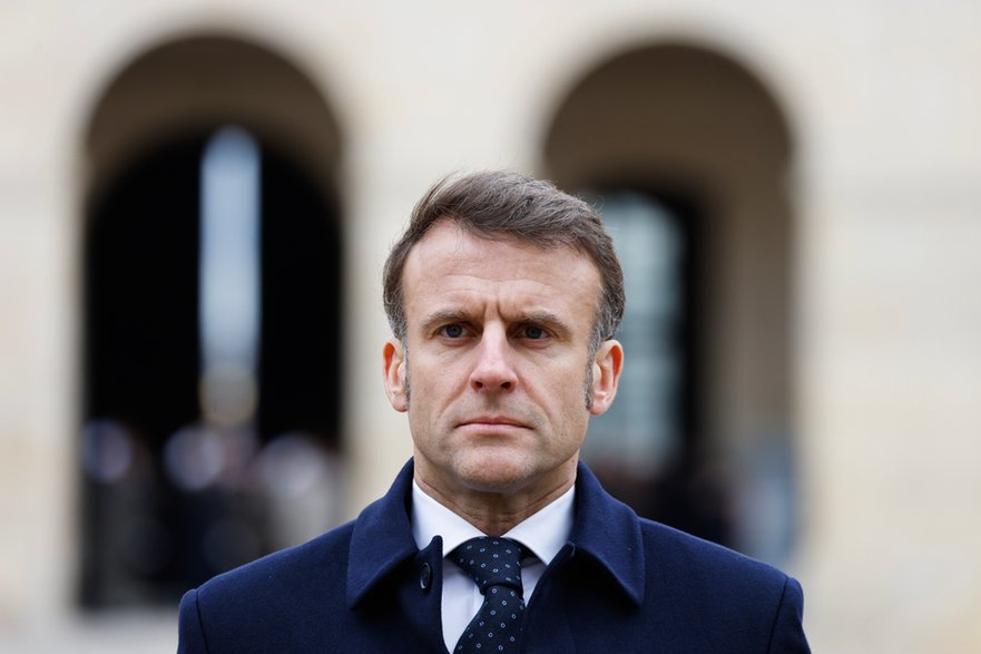 Prezydent Francji Emmanuel Macron