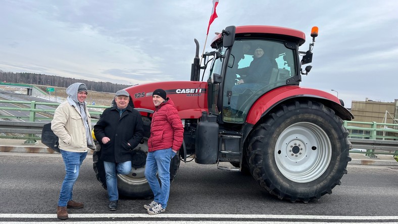 Michał i jego koledzy rolnicy z pow. wysokomazowieckiego