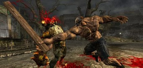 Screen z gry "Splatterhouse"