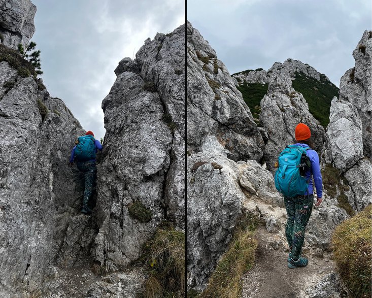 Szlak na Siwy Wierch z Wyżniej Huciańskiej Przełęczy, słowackie Tatry Zachodnie. 