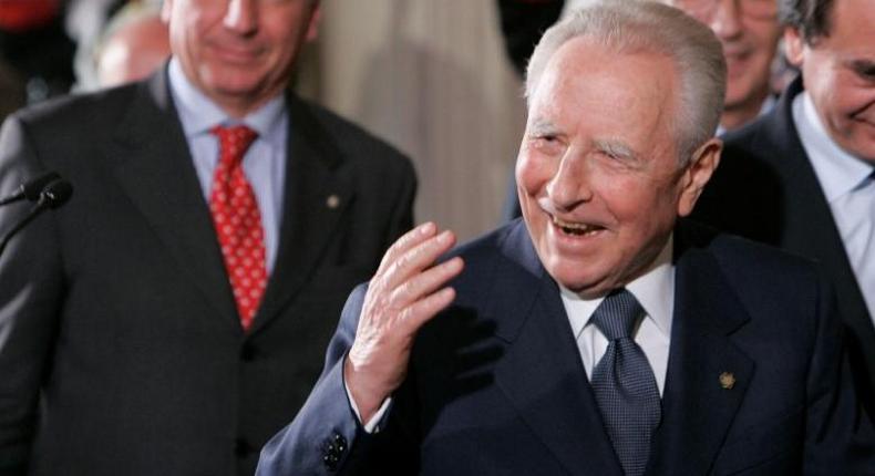 Former Italian president, prime minister Ciampi dies