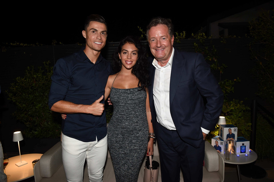 Cristiano Ronaldo, Georgina Rodriguez i Piers Morgan