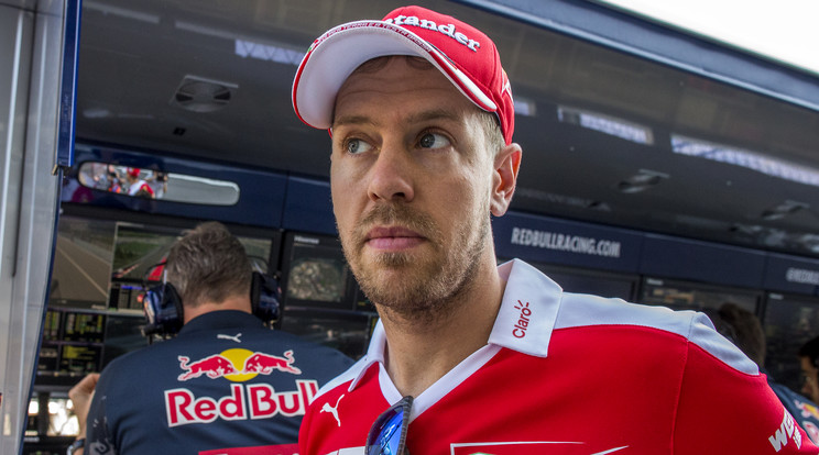 Vettel nagyon dühös volt a kiesés miatt /Fotó: AFP