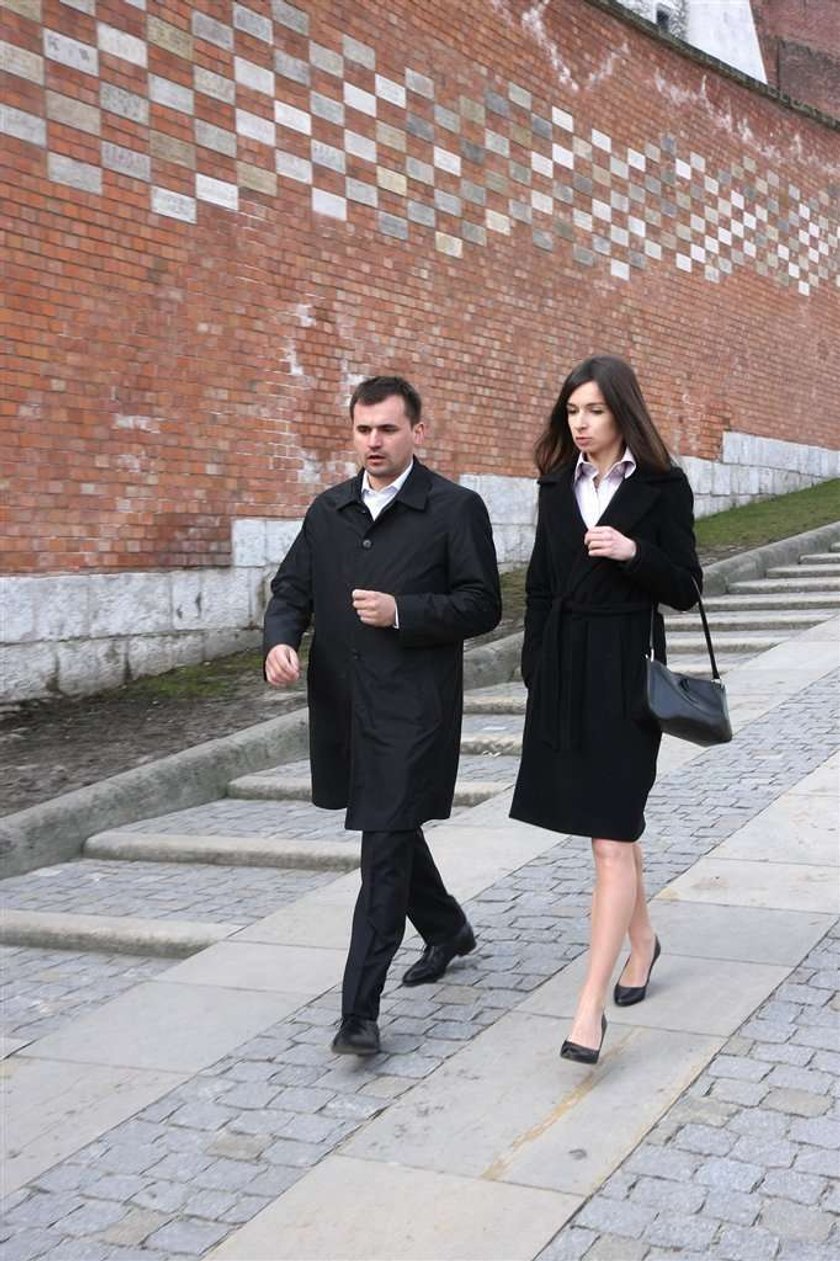 Marta Kaczyńska i Marcin Dubieniecki na Wawelu. ZDJĘCIA