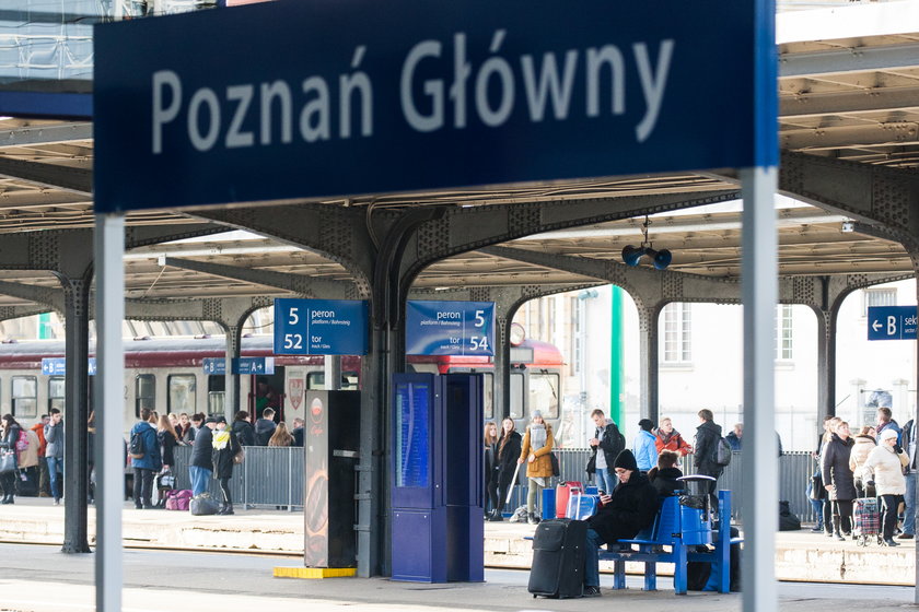 Podejrzany plecak zostawiony na peronie przyczyną ewakuacji dworca PKP w Poznaniu.