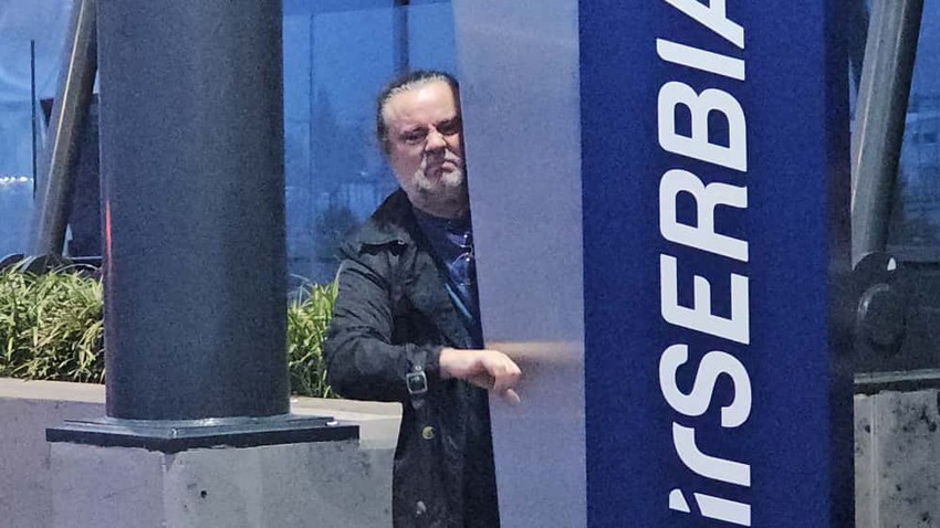 Željko Šašić na aerodromu