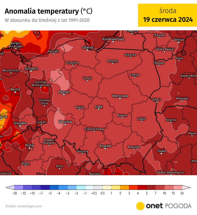 Za tydzień czekają nas upały, a temperatura będzie przekraczała normę nawet o ok. 10 st. C