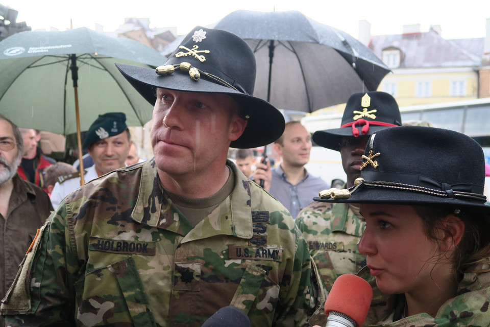 Amerykańscy żołnierze spotkali się z mieszkańcami Lublina